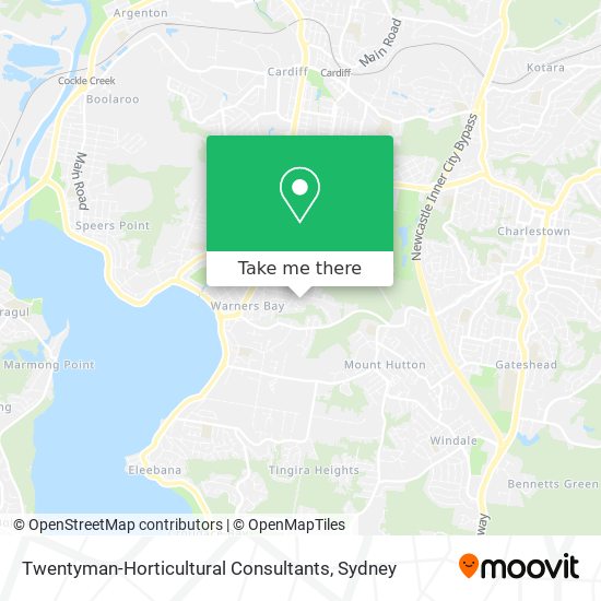 Mapa Twentyman-Horticultural Consultants