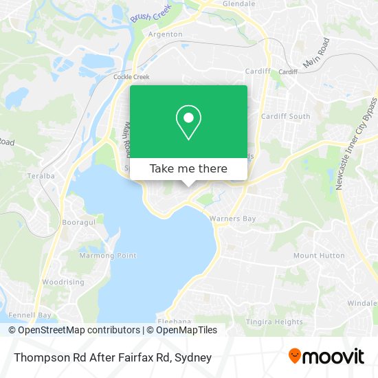 Thompson Rd After Fairfax Rd map