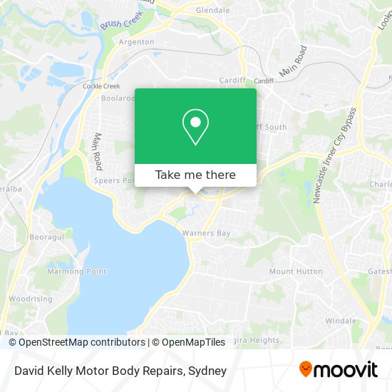 David Kelly Motor Body Repairs map