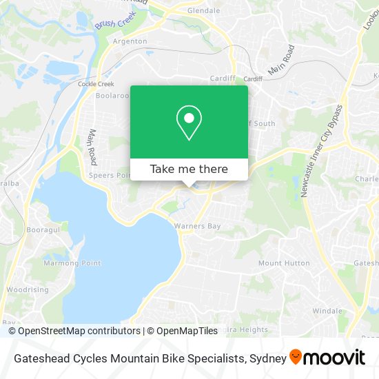 Mapa Gateshead Cycles Mountain Bike Specialists