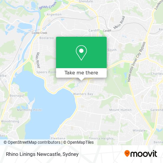 Rhino Linings Newcastle map