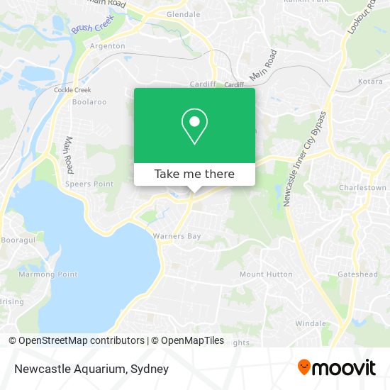 Newcastle Aquarium map