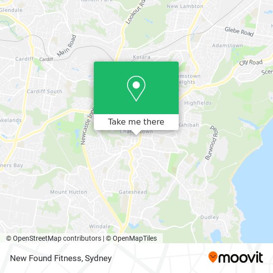 New Found Fitness map