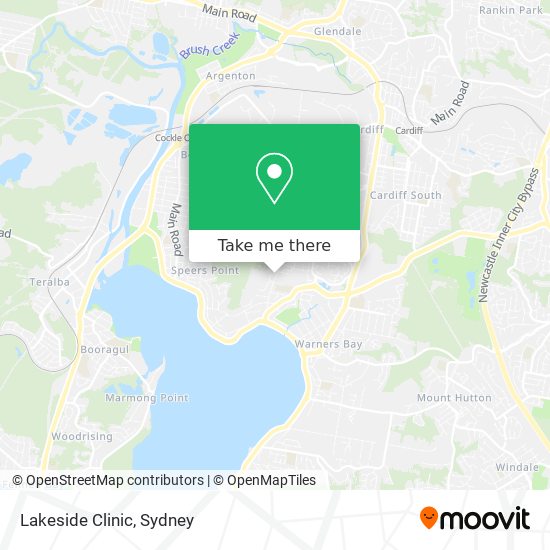 Lakeside Clinic map