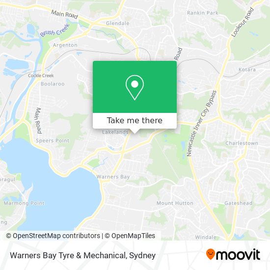 Warners Bay Tyre & Mechanical map