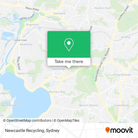 Newcastle Recycling map