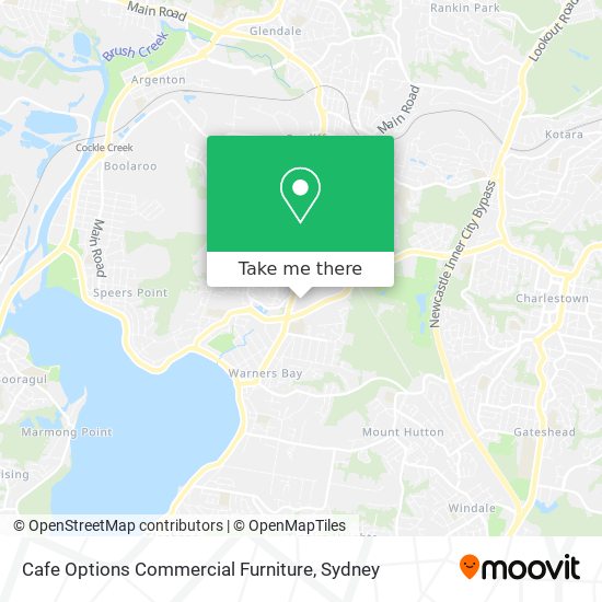Cafe Options Commercial Furniture map