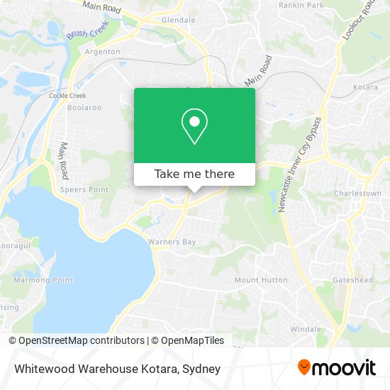 Whitewood Warehouse Kotara map