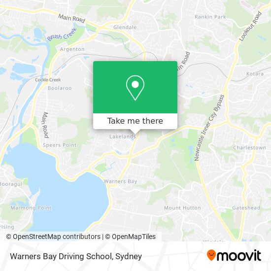 Mapa Warners Bay Driving School