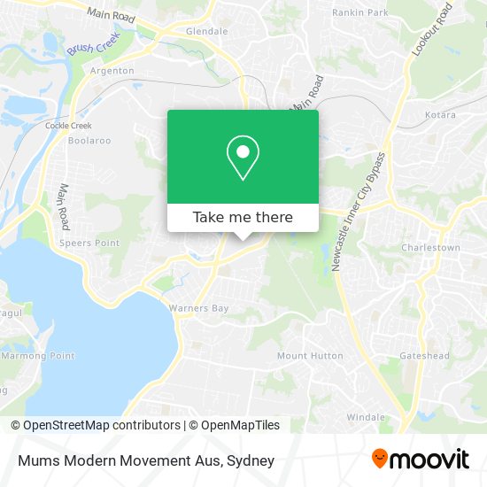 Mums Modern Movement Aus map