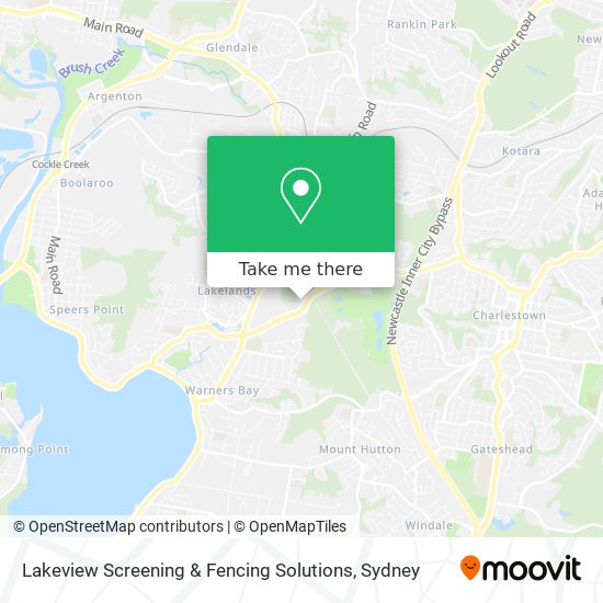 Mapa Lakeview Screening & Fencing Solutions