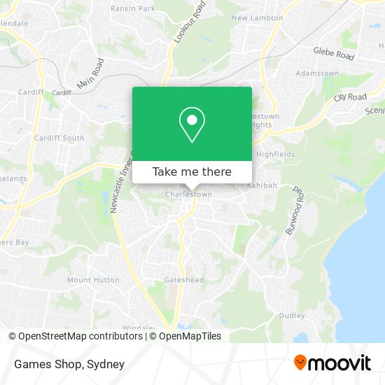 Games Shop map