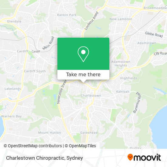 Mapa Charlestown Chiropractic