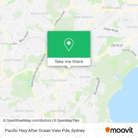 Pacific Hwy After Ocean View Pde map