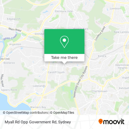 Myall Rd Opp Government Rd map