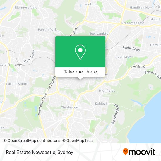 Mapa Real Estate Newcastle