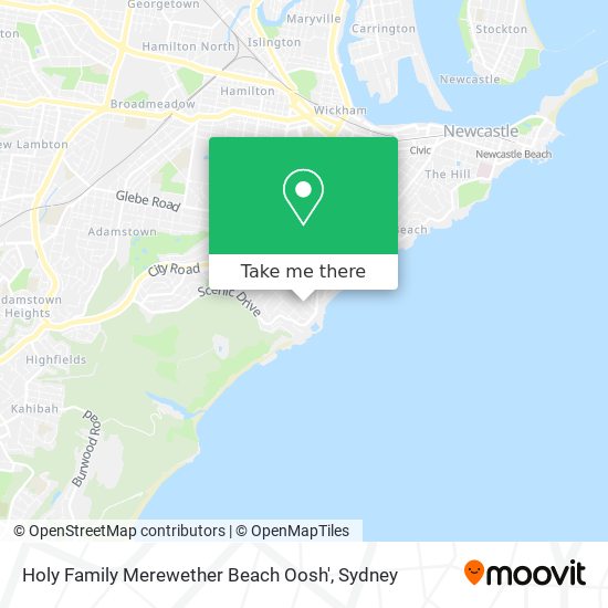 Holy Family Merewether Beach Oosh' map