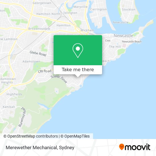 Merewether Mechanical map