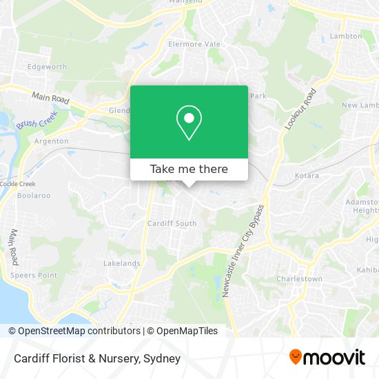 Cardiff Florist & Nursery map