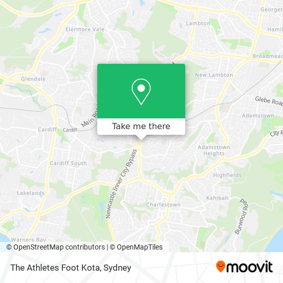 The Athletes Foot Kota map