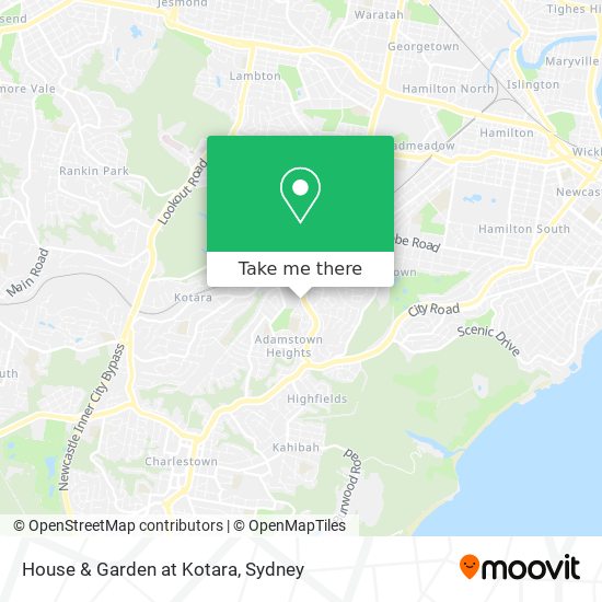 House & Garden at Kotara map