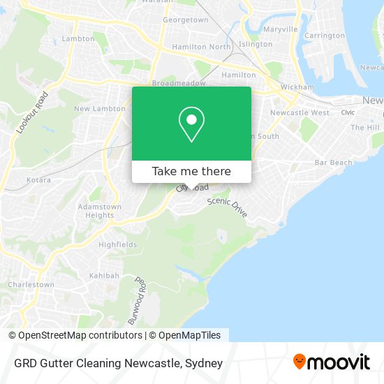 Mapa GRD Gutter Cleaning Newcastle