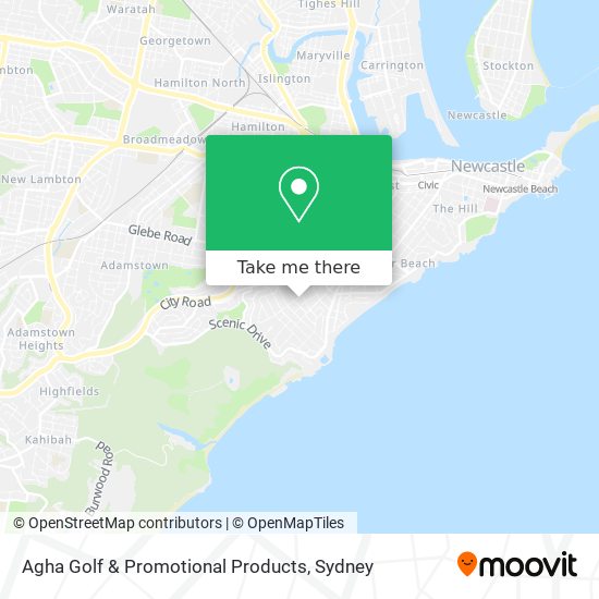 Agha Golf & Promotional Products map