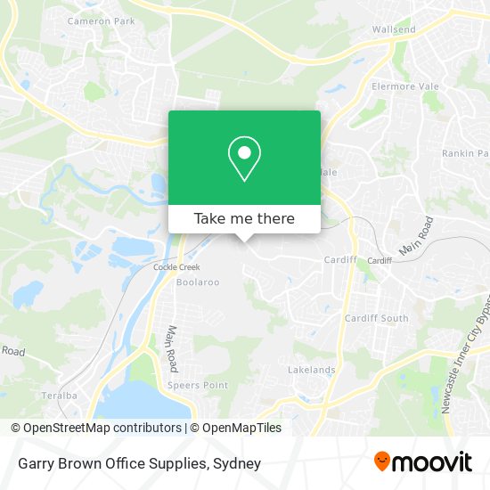 Garry Brown Office Supplies map