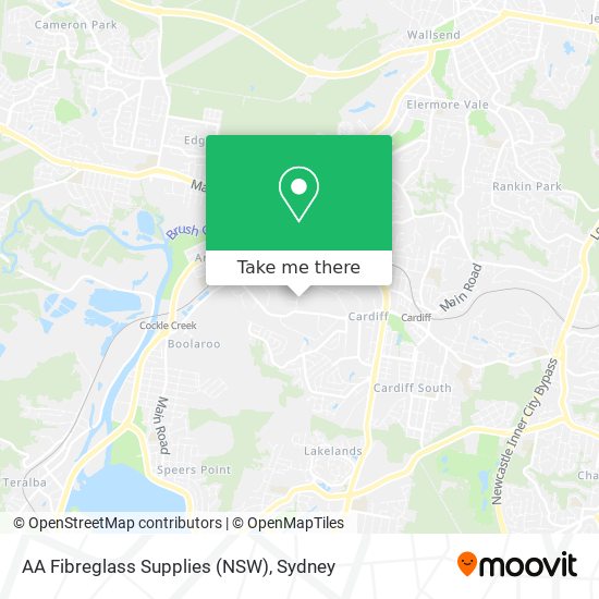 AA Fibreglass Supplies (NSW) map