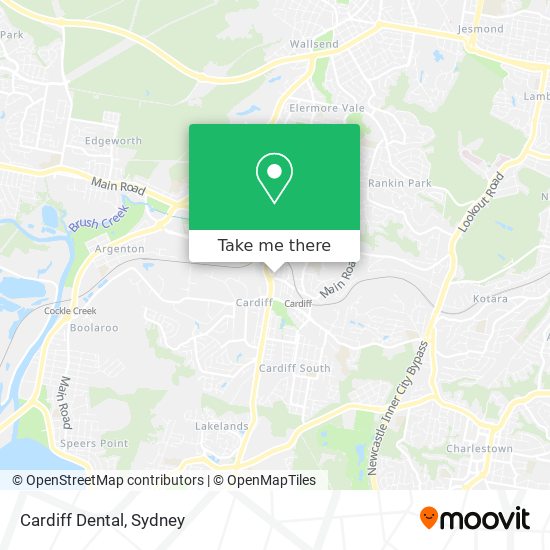 Mapa Cardiff Dental