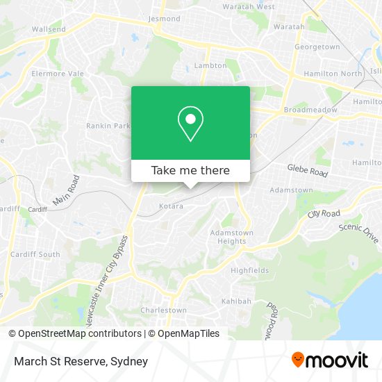 March St Reserve map