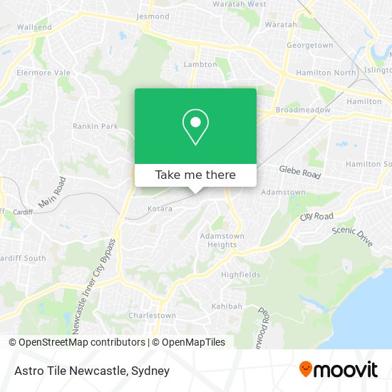 Astro Tile Newcastle map