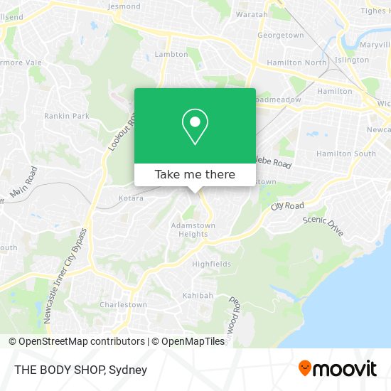 Mapa THE BODY SHOP