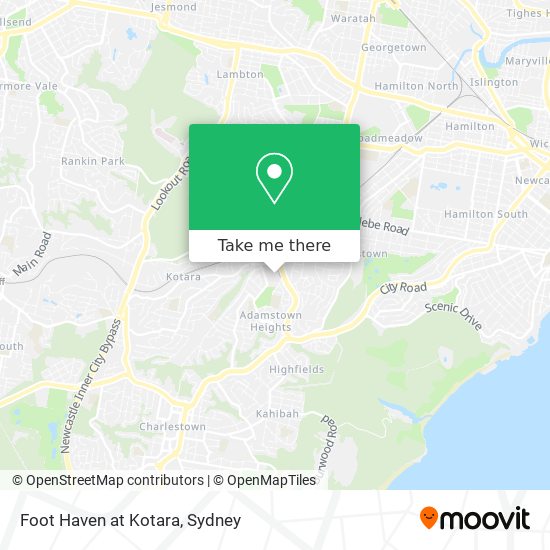 Foot Haven at Kotara map