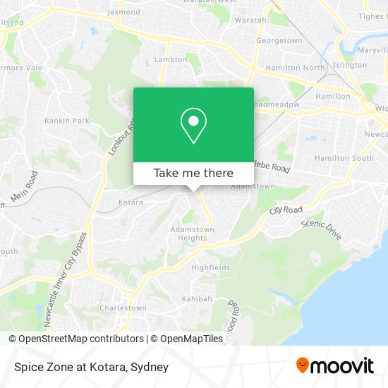 Mapa Spice Zone at Kotara