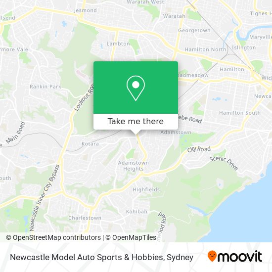 Newcastle Model Auto Sports & Hobbies map