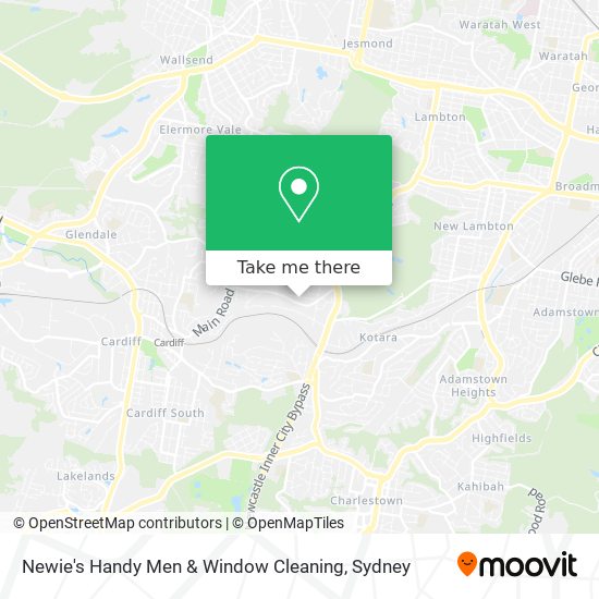 Newie's Handy Men & Window Cleaning map