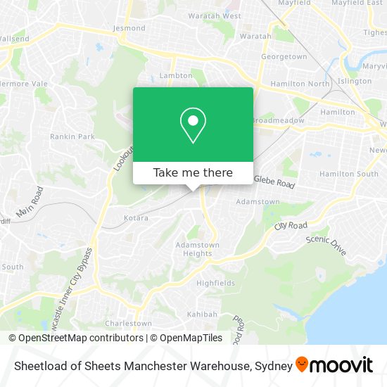 Mapa Sheetload of Sheets Manchester Warehouse