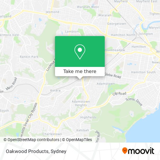 Oakwood Products map