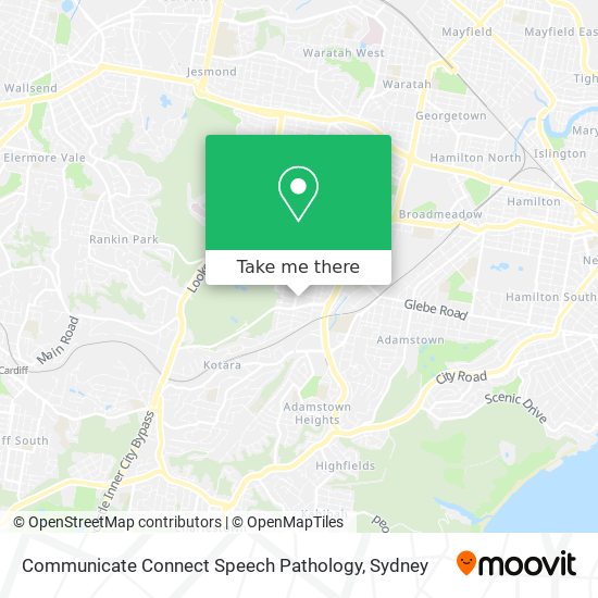 Communicate Connect Speech Pathology map