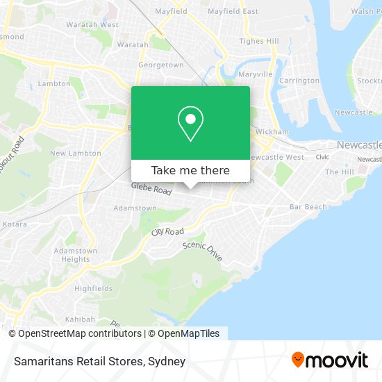 Samaritans Retail Stores map