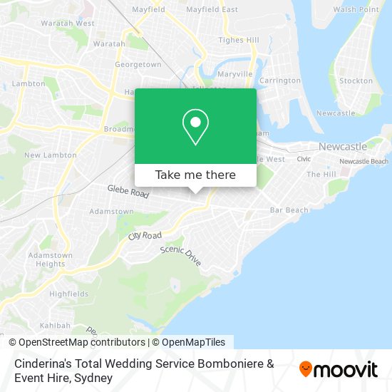 Cinderina's Total Wedding Service Bomboniere & Event Hire map