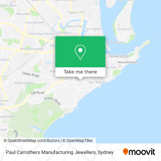 Paul Carruthers Manufacturing Jewellers map