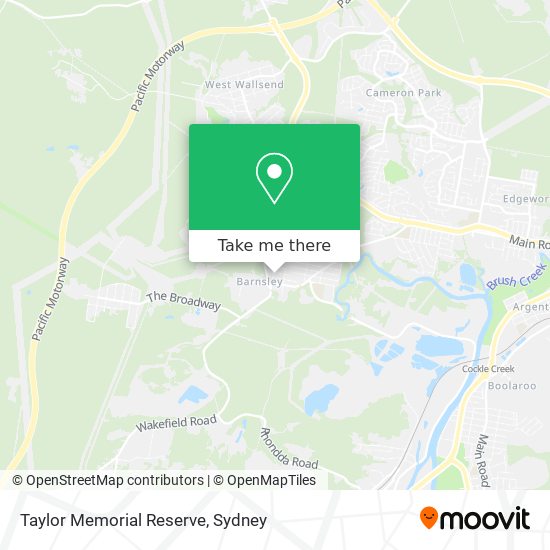 Mapa Taylor Memorial Reserve