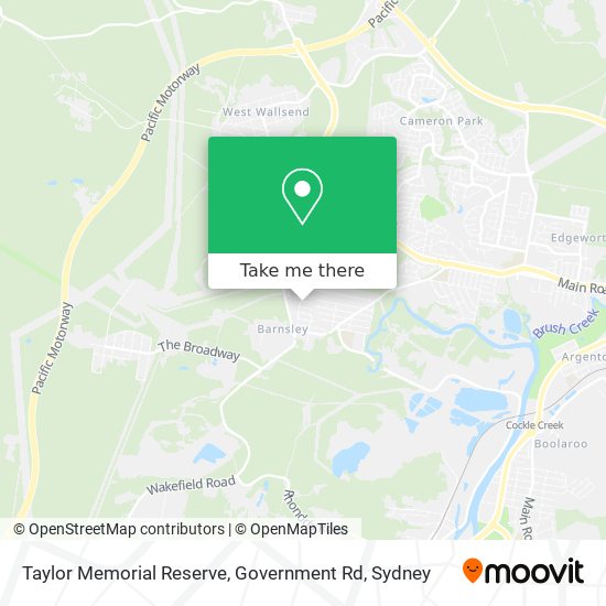 Taylor Memorial Reserve, Government Rd map