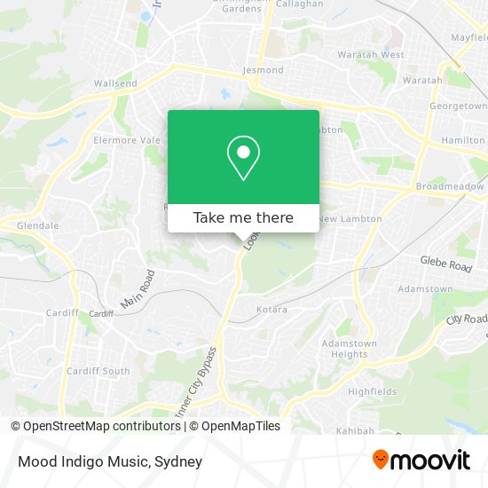 Mapa Mood Indigo Music