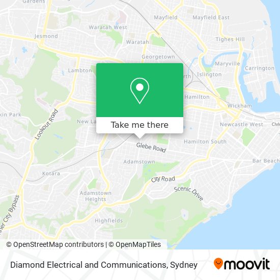 Mapa Diamond Electrical and Communications