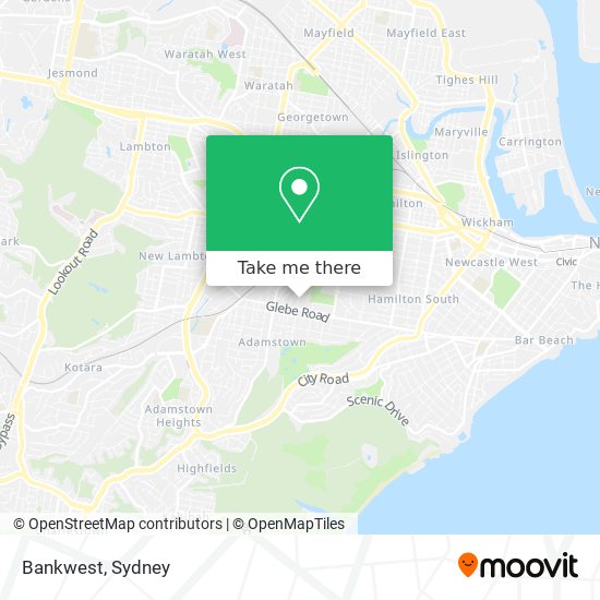 Bankwest map