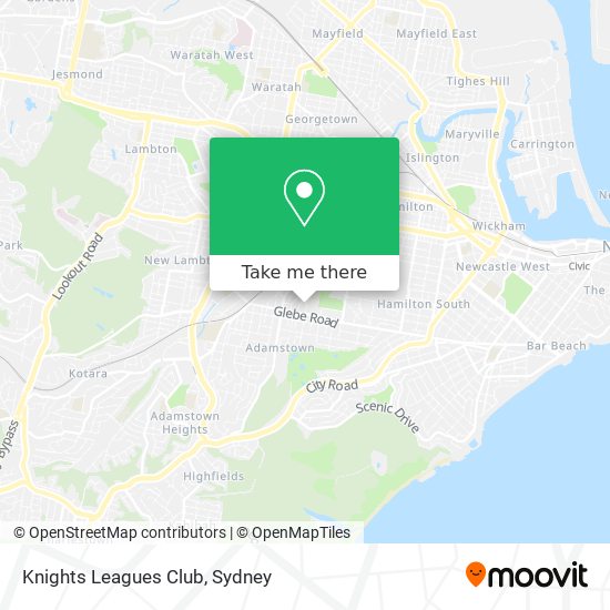 Knights Leagues Club map