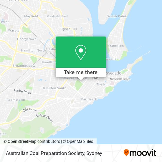 Australian Coal Preparation Society map